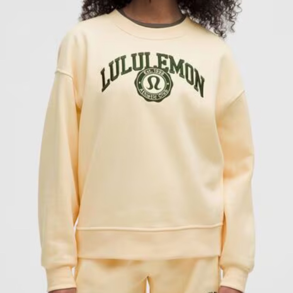 Lululemon Butter Yellow Athletic Sweatshirt XL